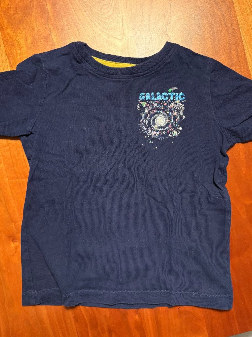 Mini Boden Galactic Space T-Shirt | Size 4-5Y | Navy